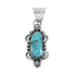 Turquoise Authentic Sterling Silver Navajo Pendant JX131180